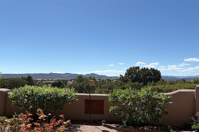 view of mountain feature