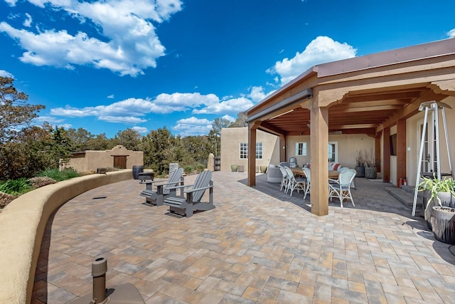 view of patio / terrace featuring outdoor dining area