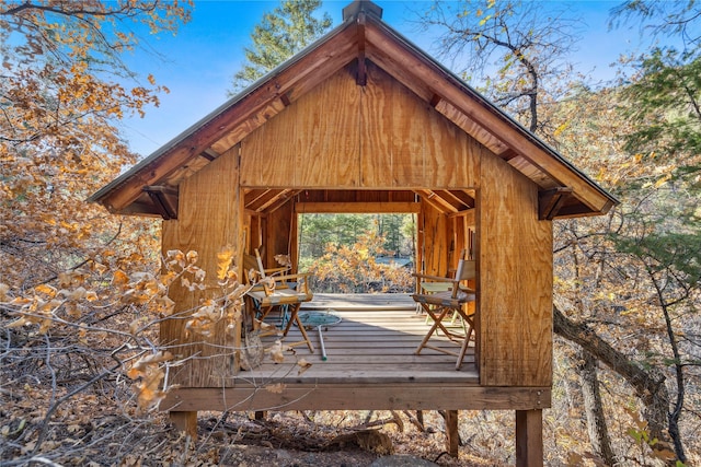 surrounding community featuring a wooden deck
