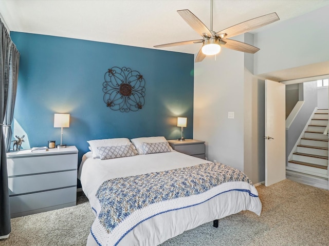 505 Oppenheimer Dr Unit 1304, Los Alamos, NM 87544 - carpeted bedroom with a ceiling fan