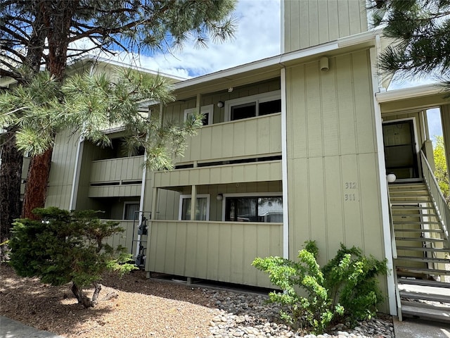 view of property with stairs