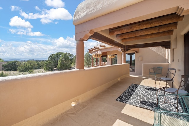 35 Sage Cir, Santa Fe, NM 87506 - view of patio / terrace