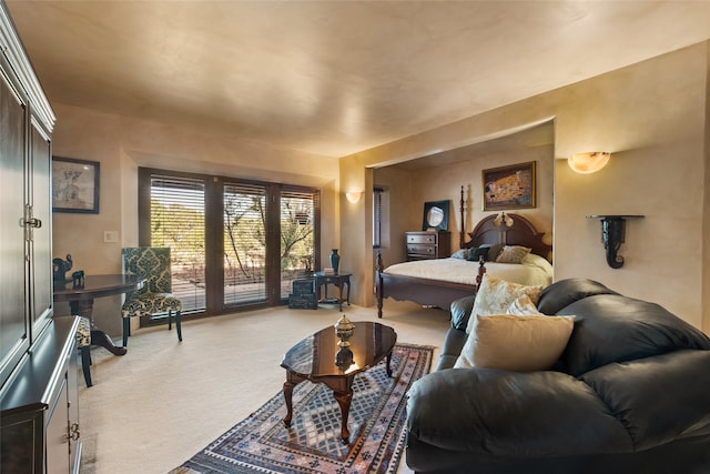 35 Sage Cir, Santa Fe, NM 87506 - carpeted bedroom with access to outside