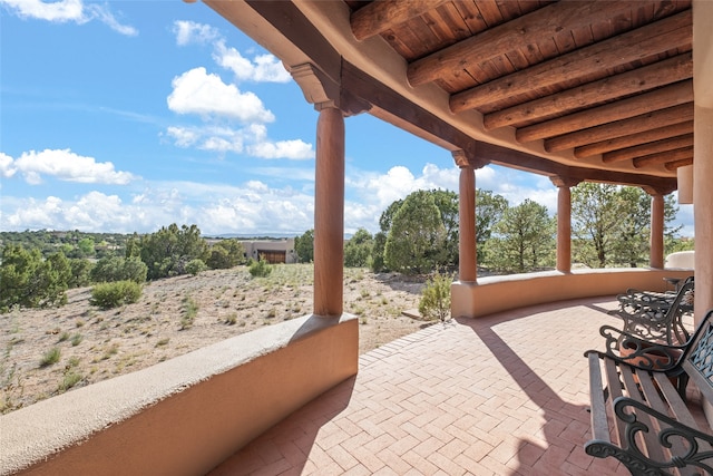 35 Sage Cir, Santa Fe, NM 87506 - view of patio / terrace