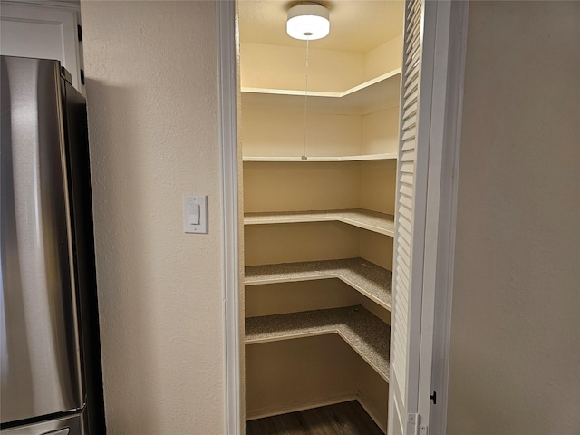 view of storage area