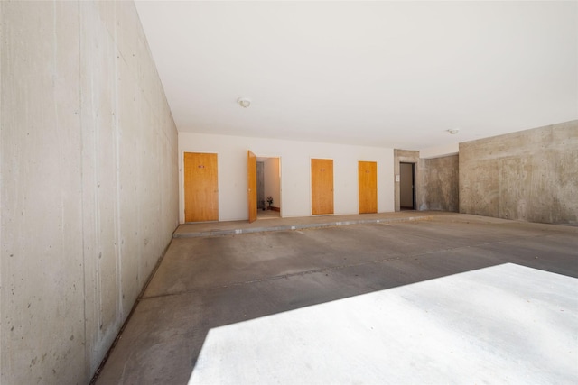 view of parking garage