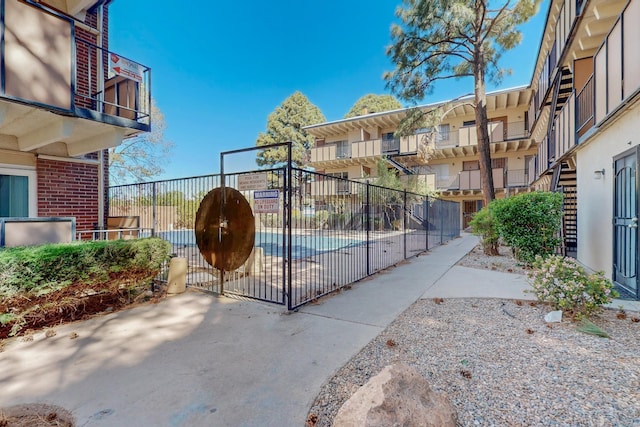exterior space with fence