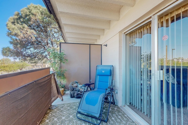 view of balcony