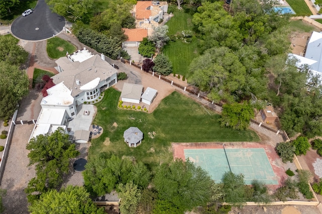 bird's eye view with a residential view