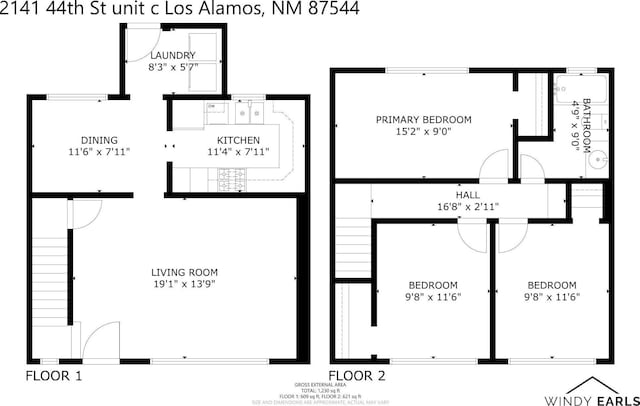 2141 44th St Unit C, Los Alamos, NM 87544 - property floor plan