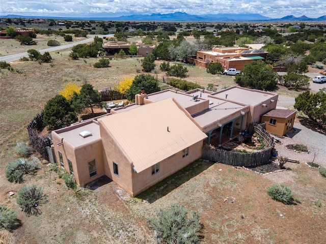 1 Azul Pl, Santa Fe, NM 87508 - aerial view of property and surrounding area featuring mountains