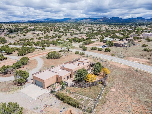 1 Azul Pl, Santa Fe, NM 87508 - drone / aerial view of a mountain backdrop and a desert landscape