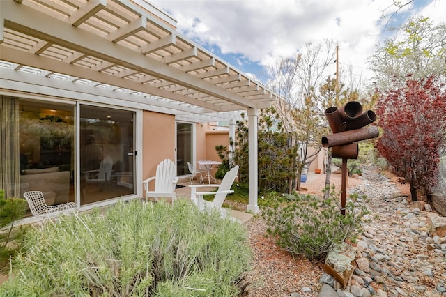 663 Bishops Lodge Rd Unit 71, Santa Fe, NM 87501 - view of yard with a pergola