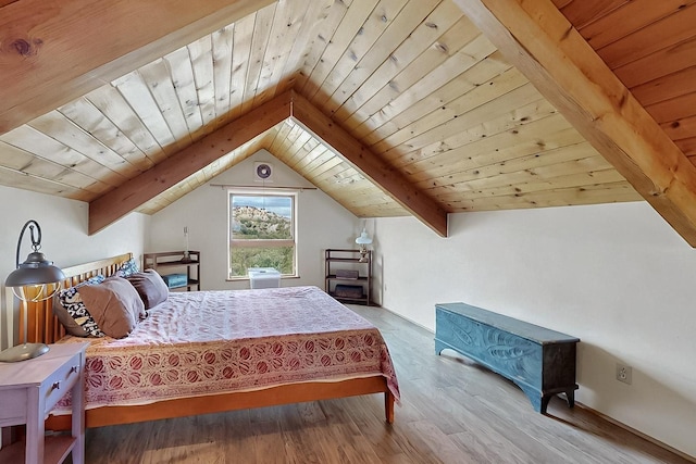 25A Lime Kiln Rd, Lamy, NM 87540 - bedroom featuring wooden ceiling and wood finished floors
