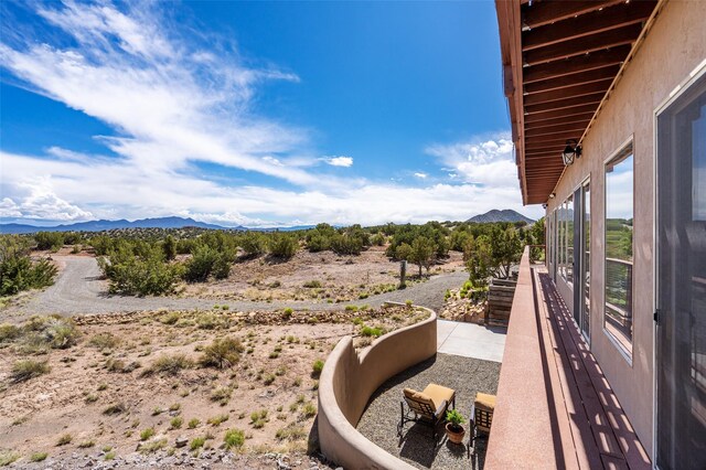 100 Rancho Alegre, Santa Fe, NM 87508 - view of yard featuring a mountain view