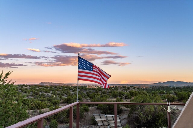 100 Rancho Alegre, Santa Fe, NM 87508 - balcony featuring a mountain view