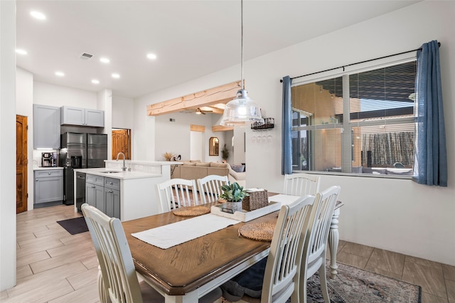 35 La Pradera, Santa Fe, NM 87508 - dining space with recessed lighting