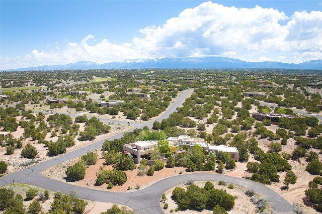 bird's eye view of a mountain backdrop