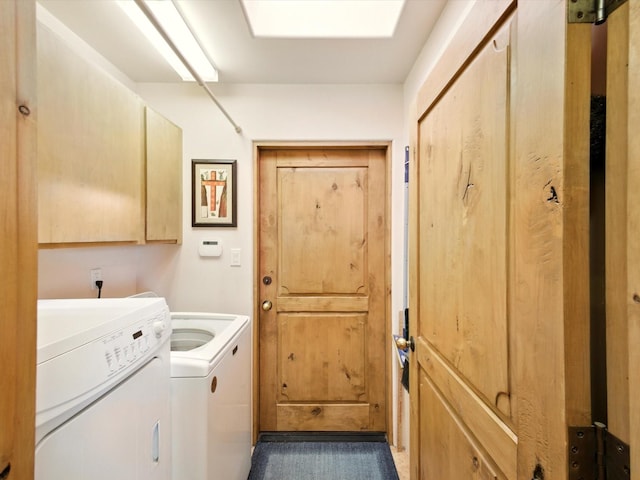 54 Encantado Loop, Santa Fe, NM 87508 - laundry area with cabinet space and washer and dryer