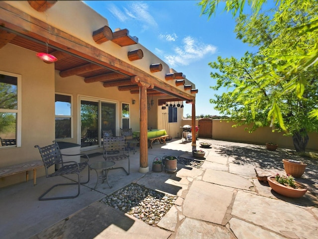 54 Encantado Loop, Santa Fe, NM 87508 - view of patio