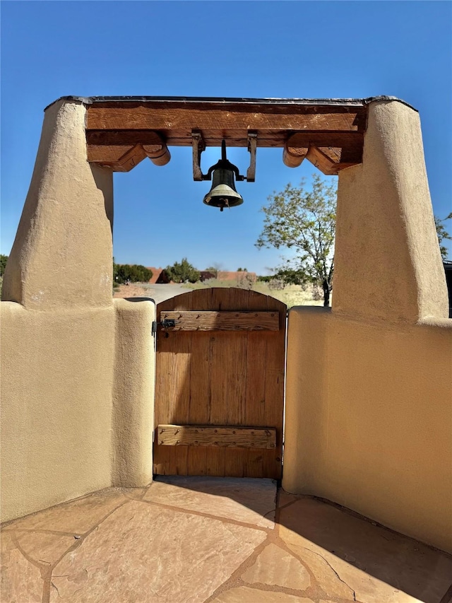 54 Encantado Loop, Santa Fe, NM 87508 - view of patio / terrace with a gate