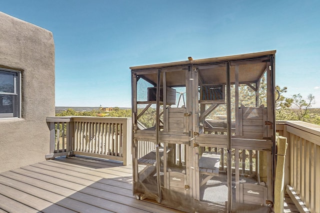 26 Apache Creek Rd, Santa Fe, NM 87505 - view of deck