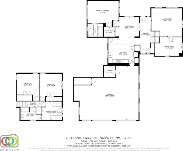 26 Apache Creek Rd, Santa Fe, NM 87505 - room layout