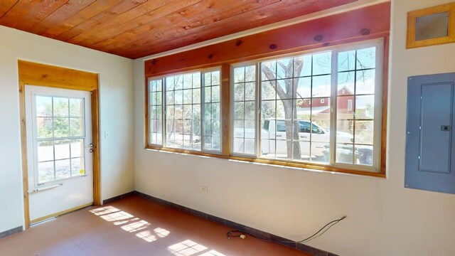959 Acequia De Las Joyas, Santa Fe, NM 87505 - unfurnished sunroom featuring electric panel