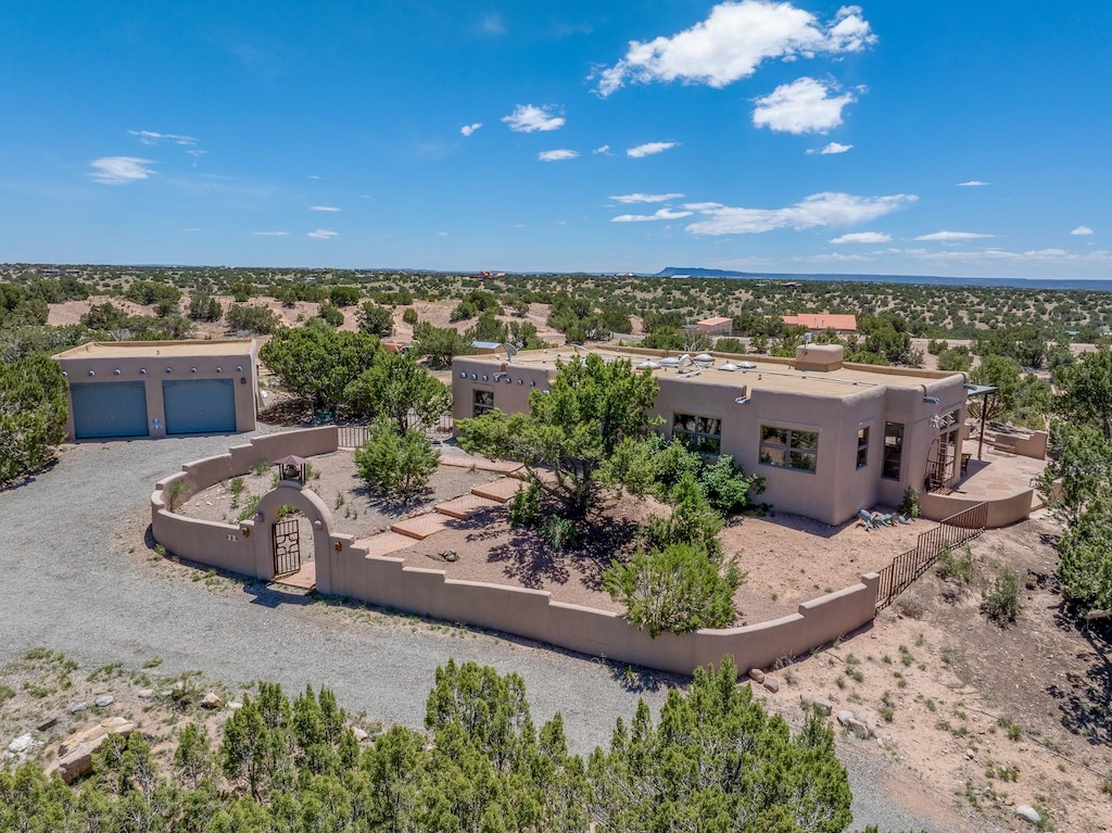 8 Coyote Loco, Santa Fe, NM 87508 - bird's eye view