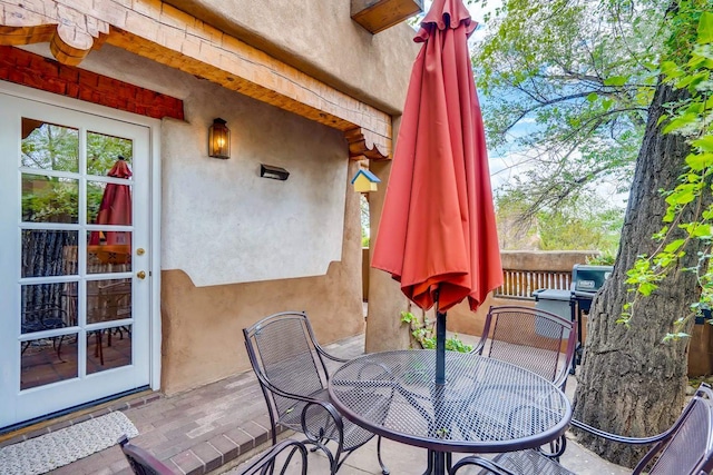 334 Otero Unit 14-3, Santa Fe, NM 87501 - view of patio featuring outdoor dining area