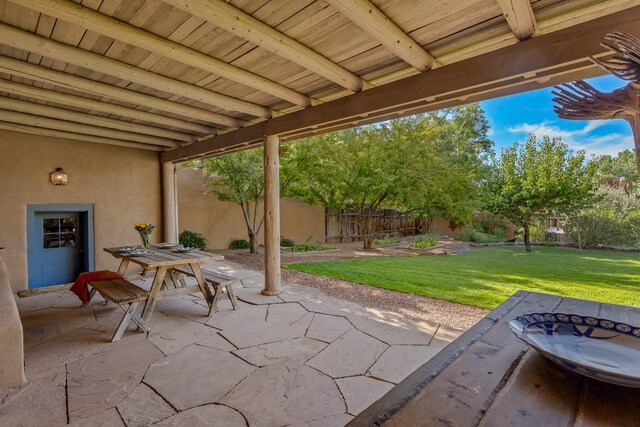 127 County Road 84, Santa Fe, NM 87506 - view of patio