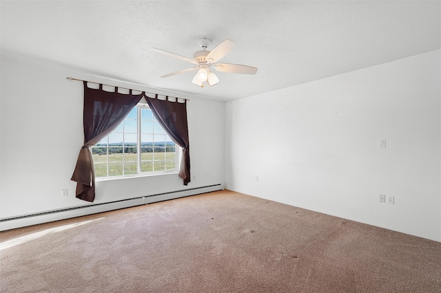 1905 Mendius, Los Alamos, NM 87544 - carpeted empty room featuring a ceiling fan and baseboard heating