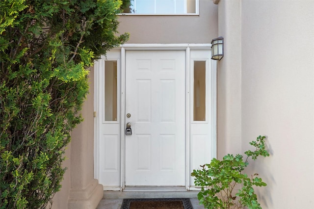 1905 Mendius, Los Alamos, NM 87544 - view of exterior entry with stucco siding