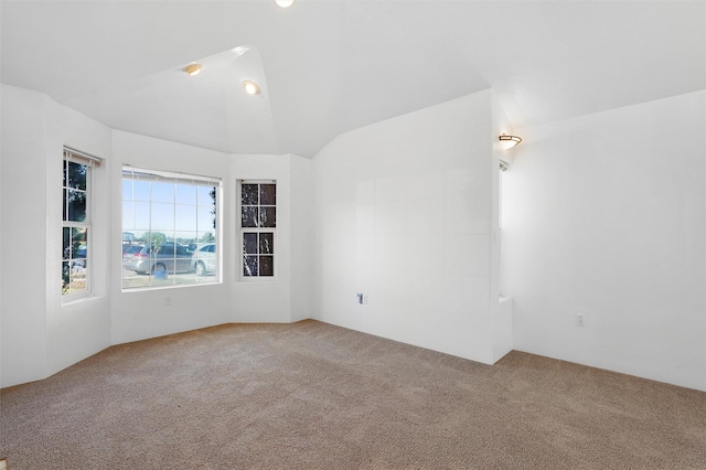 1905 Mendius, Los Alamos, NM 87544 - carpeted spare room featuring vaulted ceiling