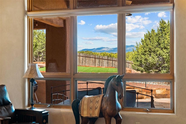 2 Tierra Grande, Santa Fe, NM 87506 - sitting room with a mountain view