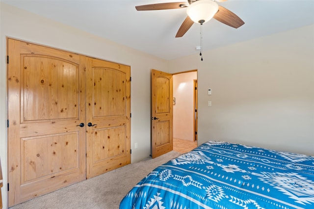 2 Tierra Grande, Santa Fe, NM 87506 - bedroom featuring light carpet and a ceiling fan