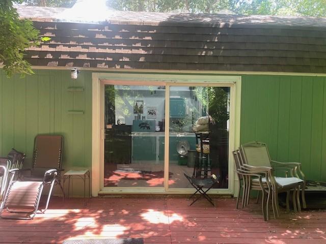 6 Rainbow Trout Ln, Pecos, NM 87552 - view of wooden terrace