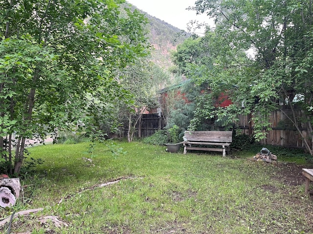 6 Rainbow Trout Ln, Pecos, NM 87552 - view of yard with a mountain view
