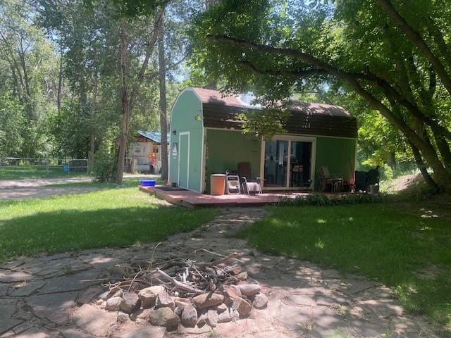 6 Rainbow Trout Ln, Pecos, NM 87552 - view of back of house