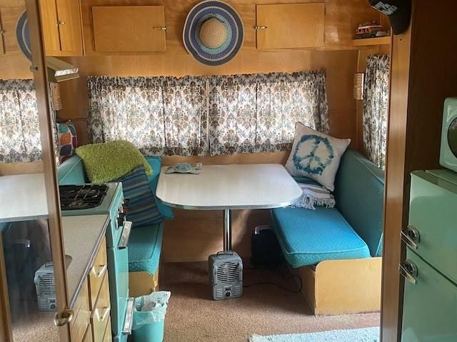 6 Rainbow Trout Ln, Pecos, NM 87552 - carpeted dining space featuring breakfast area