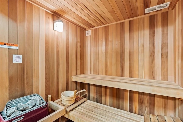 44 Sage Ln Unit 212, Angel Fire, NM 87710 - relaxing sauna / steam room featuring wooden walls and wood ceiling