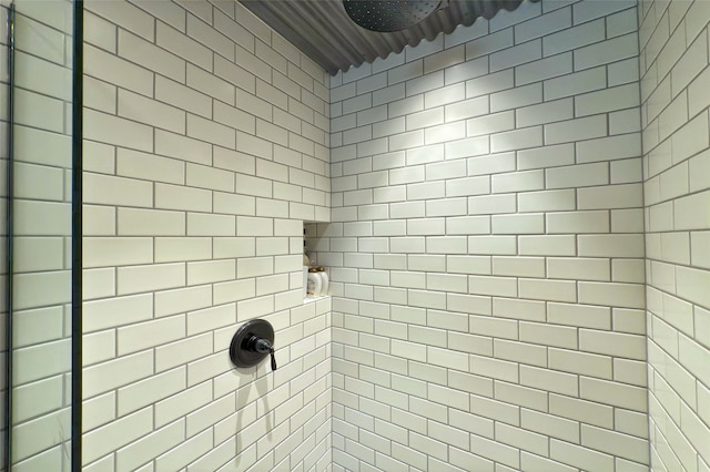 1330 Cerro Gordo Unit F, Santa Fe, NM 87501 - bathroom with tiled shower