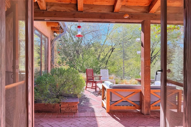 1330 Cerro Gordo Unit F, Santa Fe, NM 87501 - view of patio / terrace