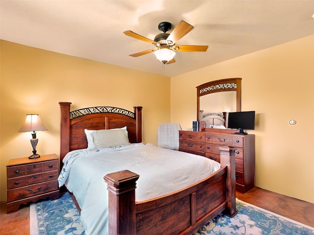 488 Old Denver Hwy, Glorieta, NM 87535 - bedroom with a ceiling fan