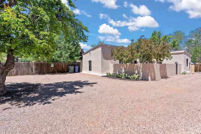 824 Dunlap St Unit A, Santa Fe, NM 87501 - rear view of house featuring stucco siding