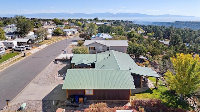 1043 Cheyenne, Los Alamos, NM 87544 - aerial view of residential area with a mountainous background
