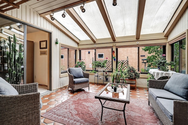 444 Aragon, White Rock, NM 87547 - sunroom with an outdoor living space