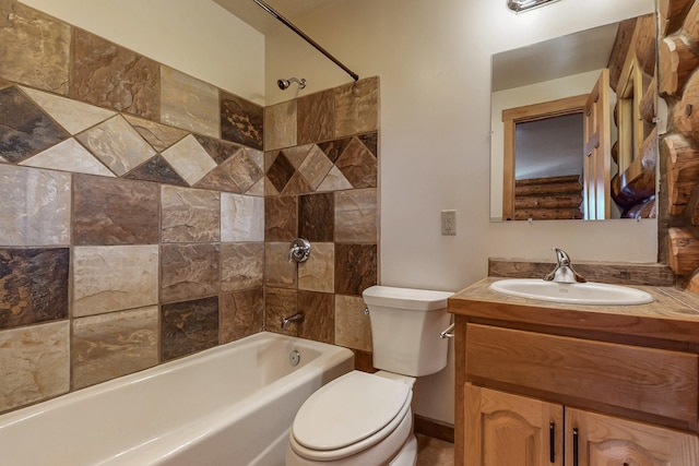 76 Los Altos De Cicuye, Pecos, NM 87552 - bathroom featuring toilet, vanity, and  shower combination