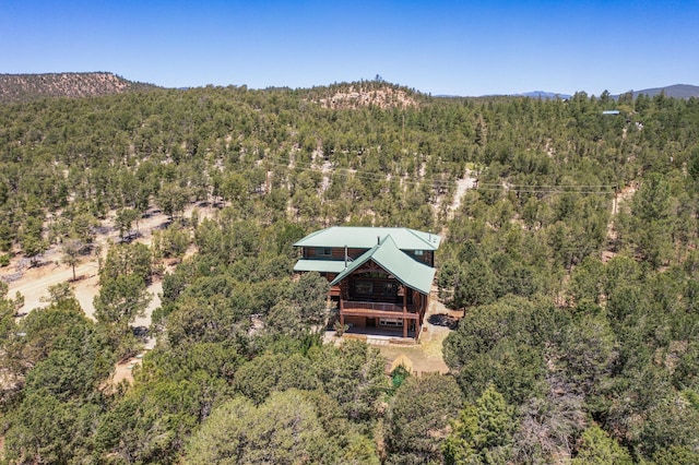 76 Los Altos De Cicuye, Pecos, NM 87552 - aerial view of a heavily wooded area and mountains