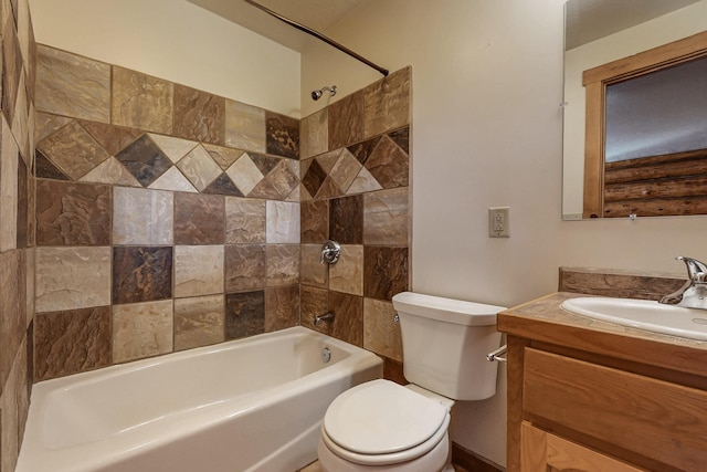 76 Los Altos De Cicuye, Pecos, NM 87552 - full bathroom featuring toilet, vanity, and bathing tub / shower combination